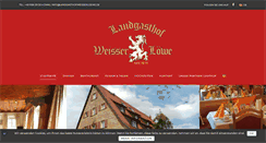 Desktop Screenshot of landgasthofweisserloewe.de