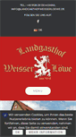 Mobile Screenshot of landgasthofweisserloewe.de