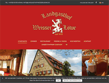 Tablet Screenshot of landgasthofweisserloewe.de
